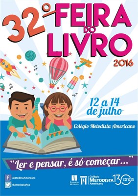 32 ª Feira do Livro do Colégio Americano acontece de 12 a 14 de julho