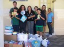 Centenário faz doação ao IMAS de alimentos e materiais arrecadados em gincana