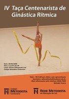 Colégio Centenário realiza campeonato de ginástica rítmica no sábado (28/06)