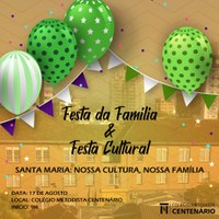 Colégio Centenário realiza Festa Cultural e Festa da Família neste sábado