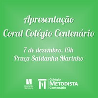 Coral do Colégio Centenário integra programação “Viva o Natal”