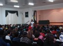 Estudantes do Centenário participam de palestra sobre o uso de drogas