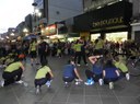 Grupos de dança do Centenário e da FAMES realizam intervenção no Calçadão de Santa Maria