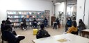 Turma do 9º ano participa de atividade especial na Biblioteca da escola