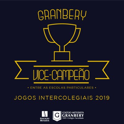 Granbery é vice-campeão nos Jogos Intercolegiais 2019 entre as escolas particulares