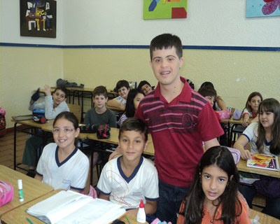 Visita do Marcos Zago  aos alunos do 5º Ano B