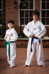 Irmãos unidos também pelo prática do taekwondo